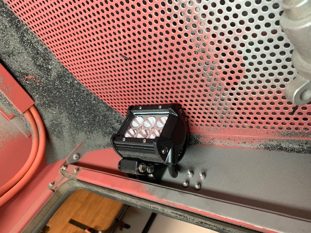Diy Sand Blast Cabinet Light Upgrade Buzzweld Coatings