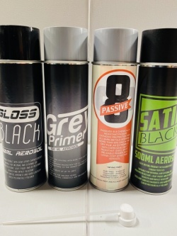 Trade aerosol pack, Black, Zinc & Primer