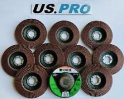 40 Grit flap Disc pack x10 115mm